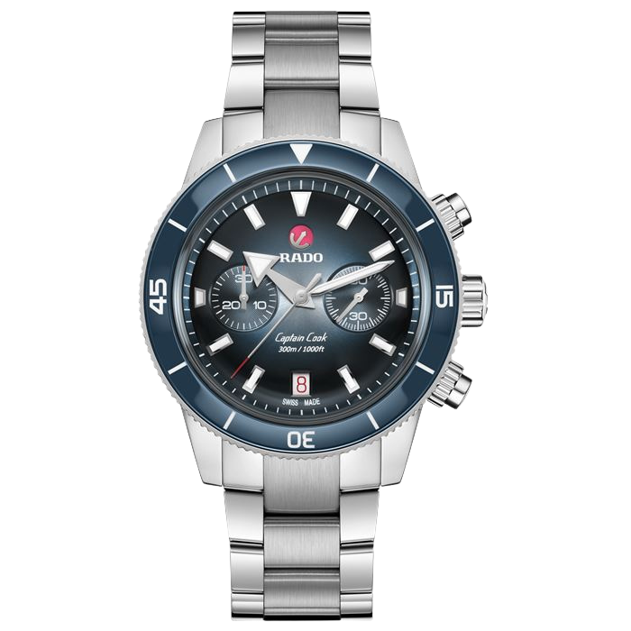 Rado Captain Cook Automatic Chronograph R32145208 Yedek Kordonlu
