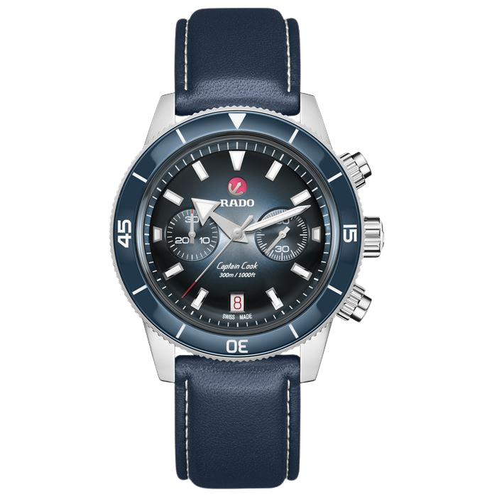 Rado Captain Cook Automatic Chronograph R32145208 Yedek Kordonlu