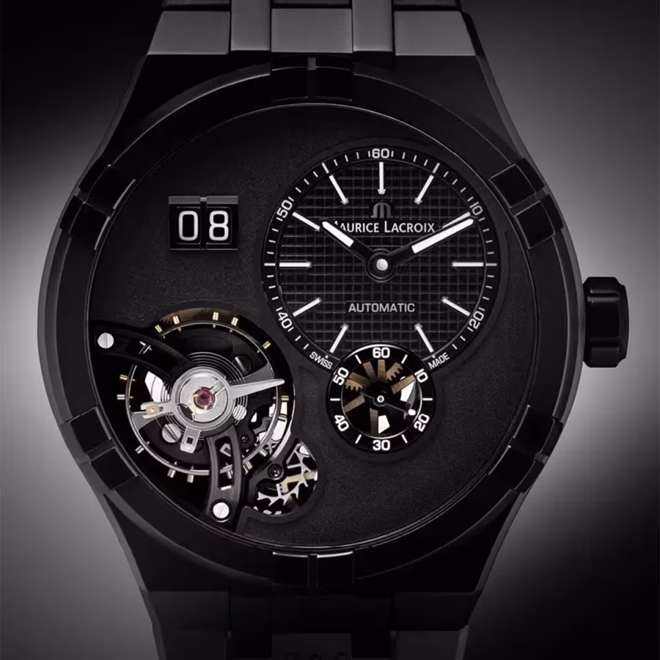 Maurice Lacroix ML-AI6118DLB0B330-2 Erkek Kol Saati ve Yedek Kordon