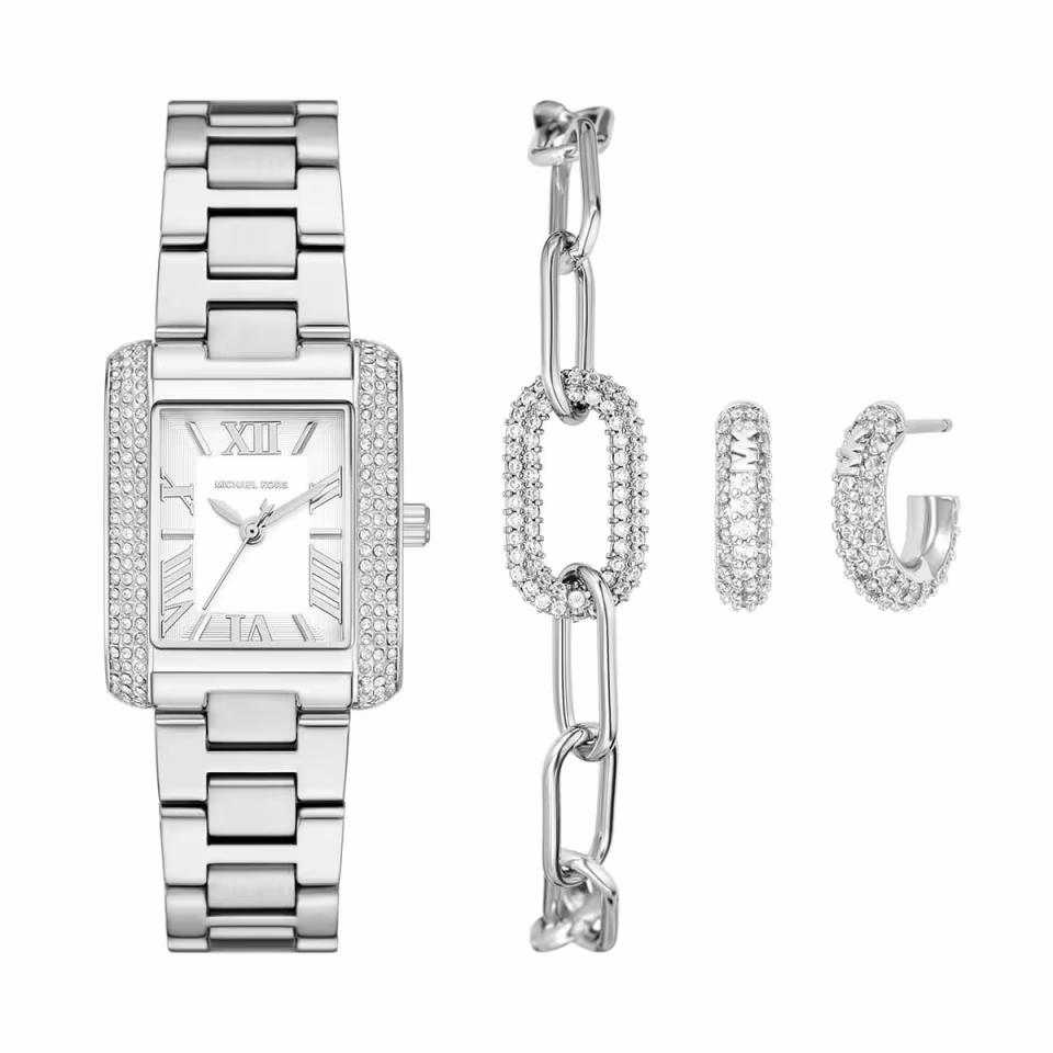 Michael Kors MK4839SET Kadın Kol Saati Bileklik ve Küpe Seti