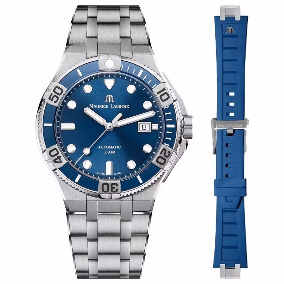 Maurice Lacroix ML-AI6058SS002430-2 Erkek Kol Saati ve Yedek Kordon